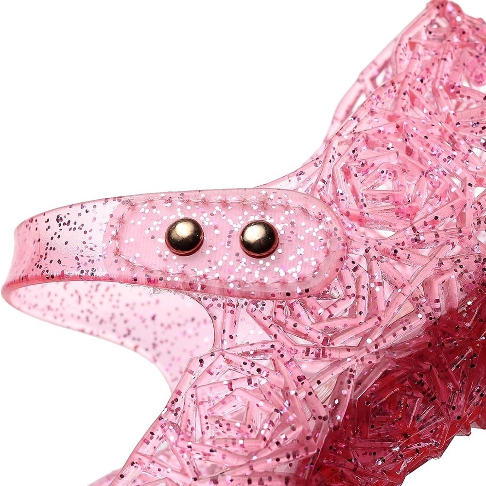 Princess Costumes Jelly Flats Cosplay Shoes Sandals For Little Girls - Picture 4 of 14